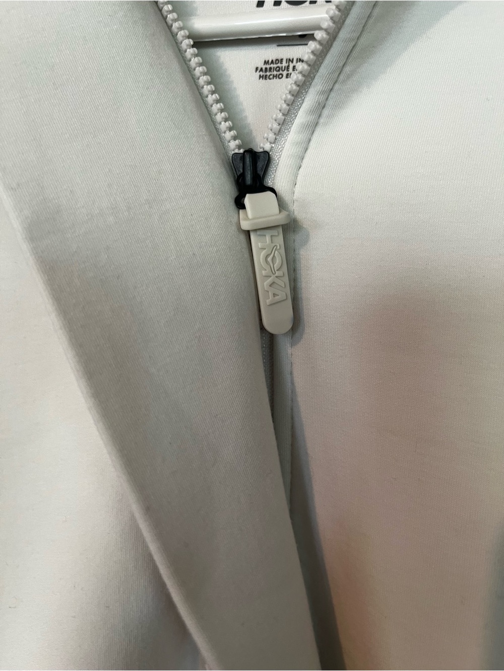 Small Hoka Essentials Recovery Hoodie, Truffle Salt - Picture 7 of 7